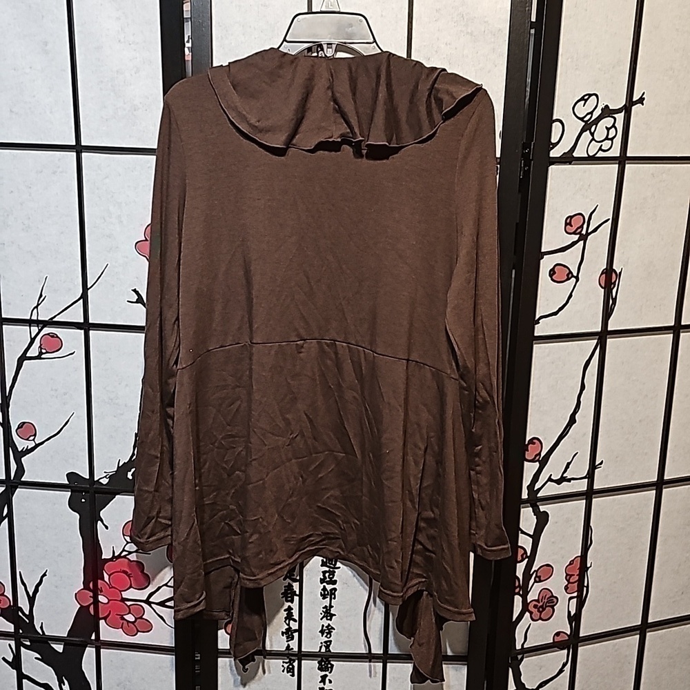 Milano Ruffled Blouse‎ Medium NWT - Picture 6 of 6